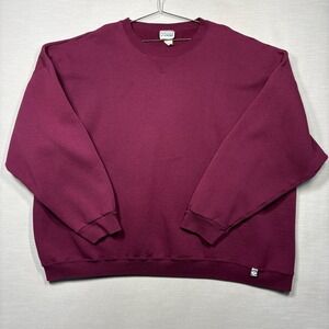 Vintage Discus Athletic Sweatshirt 5XL Red Burgundy Blank USA